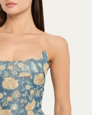 Markarian Cypress Dusk Strapless Column Midi Dress | Thumbnail 5 Markarian Cypress Dusk Strapless Column Midi Dress | Thumbnail 5