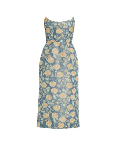 Markarian Cypress Dusk Strapless Column Midi Dress | Thumbnail 1 Markarian Cypress Dusk Strapless Column Midi Dress | Thumbnail 1