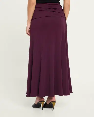 Rabanne Ruched Jersey A-Line Maxi Skirt | Thumbnail 3