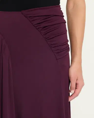Rabanne Ruched Jersey A-Line Maxi Skirt | Thumbnail 5