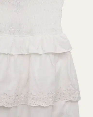 Ralph Lauren Little Girl's & Girl's Tiered Smocked Cotton Jersey Dress | Thumbnail 3