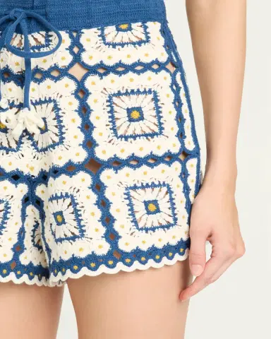 ALÉMAIS Dolly Crochet Shorts | Thumbnail 5