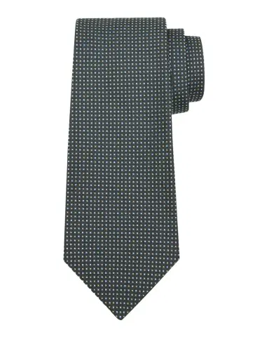 Kiton Men's Woven Micro-Geometric Silk Seven-Fold Tie | Thumbnail 1
