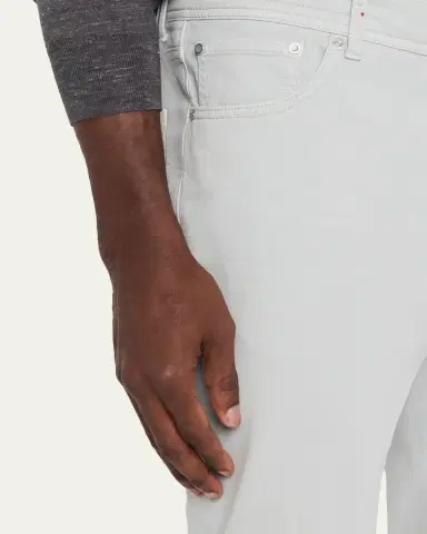 Kiton Men's Cotton and Cashmere Stretch 5-Pocket Pants | Thumbnail 5