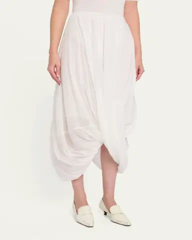 TOTEME Draped Cocoon Midi Skirt | Thumbnail 4 TOTEME Draped Cocoon Midi Skirt | Thumbnail 4