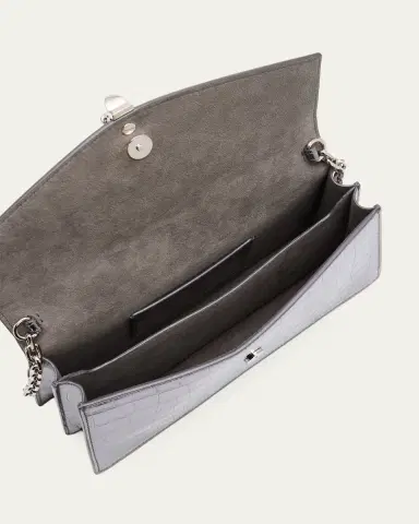 Alexander McQueen Skull Metallic Croc-Embossed Leather Top-Handle Bag | Thumbnail 4 Alexander McQueen Skull Metallic Croc-Embossed Leather Top-Handle Bag | Thumbnail 4