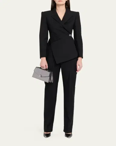Alexander McQueen Skull Metallic Croc-Embossed Leather Top-Handle Bag | Thumbnail 5 Alexander McQueen Skull Metallic Croc-Embossed Leather Top-Handle Bag | Thumbnail 5