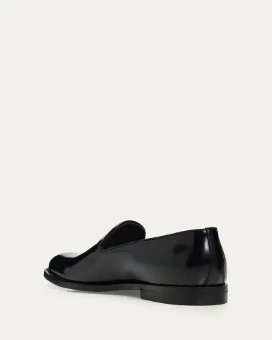 Brunello Cucinelli Men's Leather Venetian Loafers | Thumbnail 2