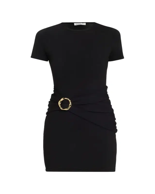 SIMKHAI Leni Ruched Mini Dress
