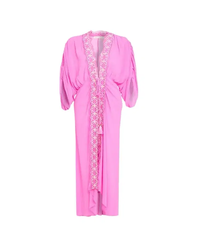 Ramy Brook Riley Embroidered Maxi Robe Dress