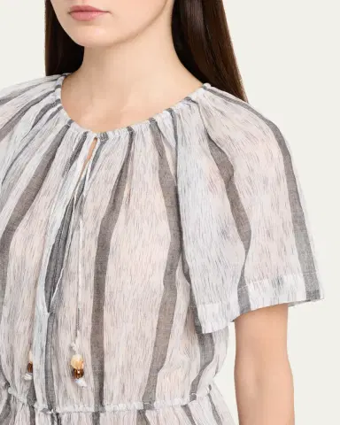 Ulla Johnson Valeria Striped Cotton Jumpsuit | Thumbnail 5