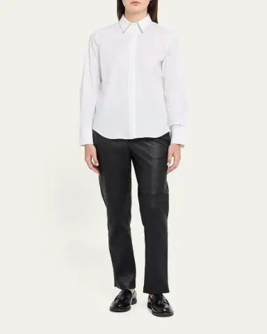 Brunello Cucinelli Stretch Cotton Buttoned Shirt | Thumbnail 2