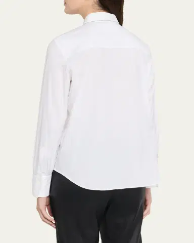 Brunello Cucinelli Stretch Cotton Buttoned Shirt | Thumbnail 3