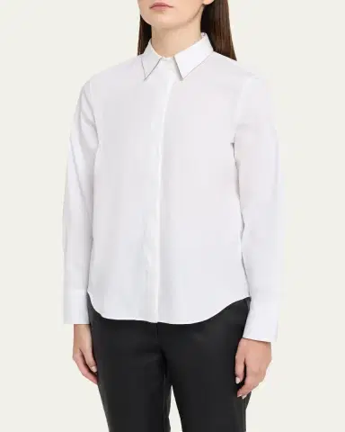 Brunello Cucinelli Stretch Cotton Buttoned Shirt | Thumbnail 4