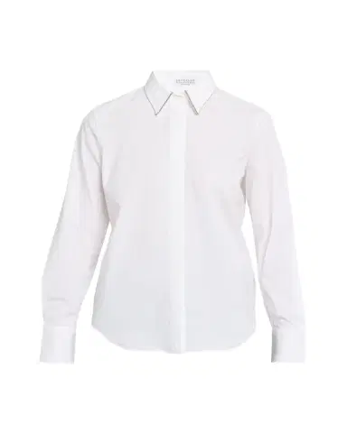 Brunello Cucinelli Stretch Cotton Buttoned Shirt | Thumbnail 1