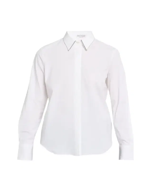 Brunello Cucinelli Stretch Cotton Buttoned Shirt