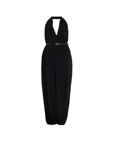 Loewe Backless Draped Crepe Maxi Dress | Thumbnail 1 Loewe Backless Draped Crepe Maxi Dress | Thumbnail 1