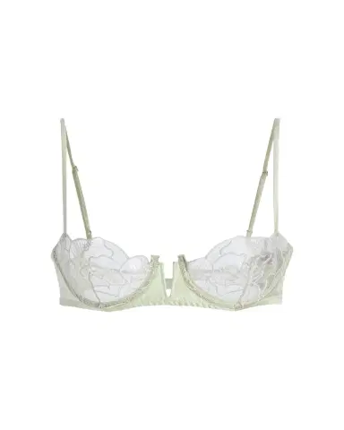 Kiki de Montparnasse Calla Lily Embroidered Balconette Bra | Thumbnail 1