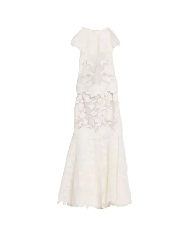 SIMKHAI Eloisa Floral-Embroidered Mesh Mermaid Gown