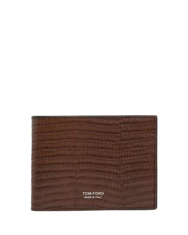 TOM FORD Men's Croc-Effect Leather Bifold Wallet