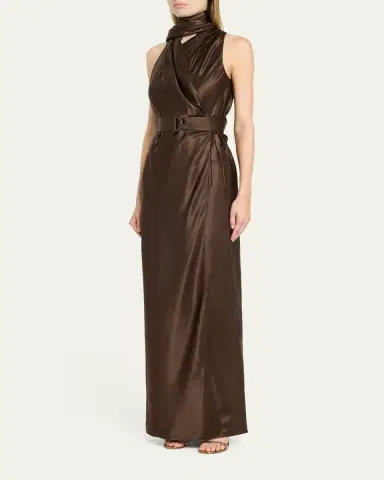 Ralph Lauren Collection Rynn Washed Duchesse Evening Dress | Thumbnail 4