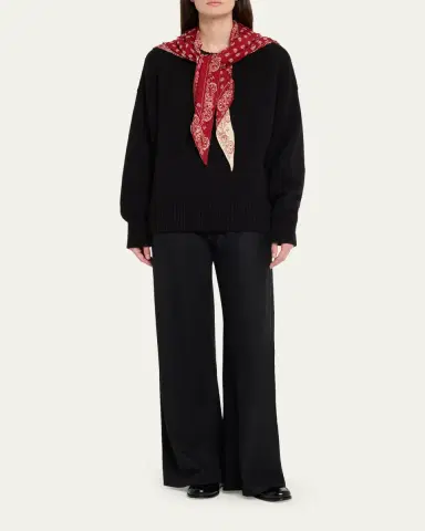 Guest In Residence The Wild Rag Silk-Blend Scarf | Thumbnail 2