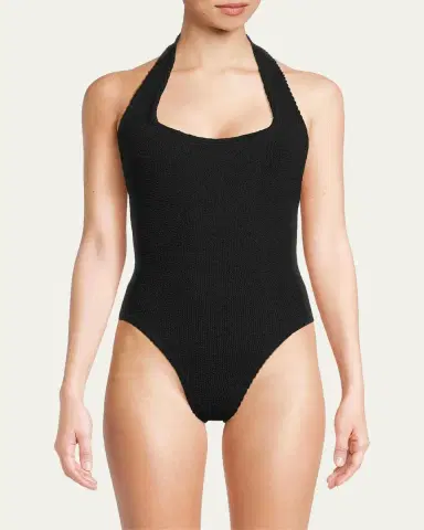 Hunza G Sandy Open-Back One-Piece Swimsuit | Thumbnail 4 Hunza G Sandy Open-Back One-Piece Swimsuit | Thumbnail 4