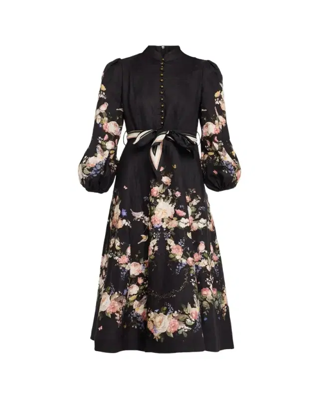 Zimmermann Valiant Buttoned Midi Dress