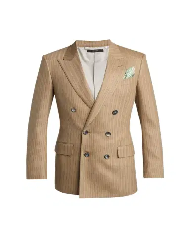 Tom Ford Men's Herringbone Wool Stripe Double-Breasted Sport Coat | Thumbnail 1 Tom Ford Men's Herringbone Wool Stripe Double-Breasted Sport Coat | Thumbnail 1
