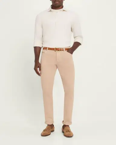 Brunello Cucinelli Men's Cotton Jersey Long-Sleeve Polo Shirt | Thumbnail 2