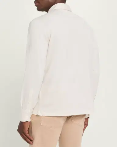 Brunello Cucinelli Men's Cotton Jersey Long-Sleeve Polo Shirt | Thumbnail 3