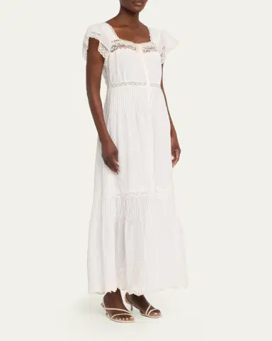 LoveShackFancy Georgine Eyelet Embroidered Maxi Dress | Thumbnail 4 LoveShackFancy Georgine Eyelet Embroidered Maxi Dress | Thumbnail 4