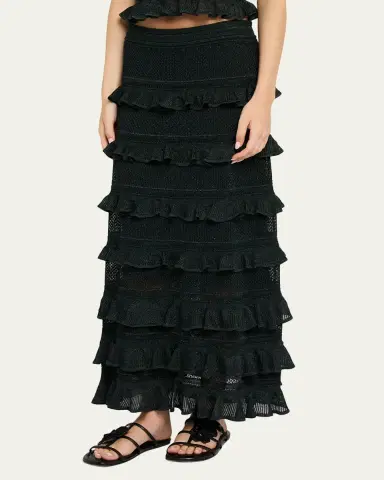 Zimmermann Valiant Frill Midi Skirt | Thumbnail 4