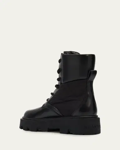Moncler Aurea Quilted-Inset Leather Ankle Boots | Thumbnail 2 Moncler Aurea Quilted-Inset Leather Ankle Boots | Thumbnail 2