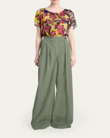 Dries Van Noten Pamplona Pleated Wide-Leg Pants | Thumbnail 2 Dries Van Noten Pamplona Pleated Wide-Leg Pants | Thumbnail 2