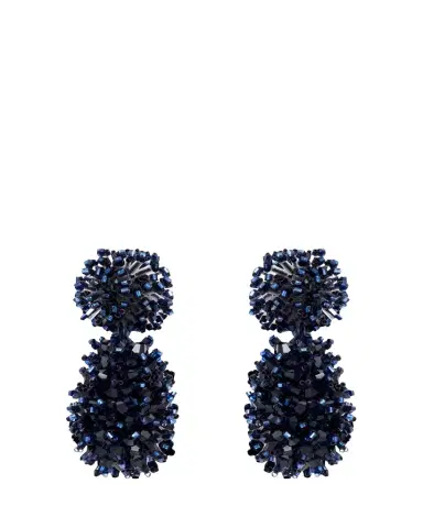 Oscar de la Renta Beaded Cluster Drop Earrings | Thumbnail 1