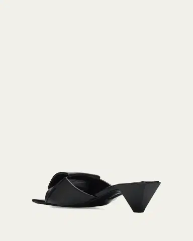 Loewe 45mm Origami Leather Slide Sandals | Thumbnail 2 Loewe 45mm Origami Leather Slide Sandals | Thumbnail 2