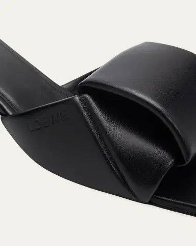 Loewe 45mm Origami Leather Slide Sandals | Thumbnail 3 Loewe 45mm Origami Leather Slide Sandals | Thumbnail 3