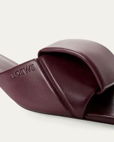 Loewe 45mm Origami Leather Slide Sandals | Thumbnail 4 Loewe 45mm Origami Leather Slide Sandals | Thumbnail 4