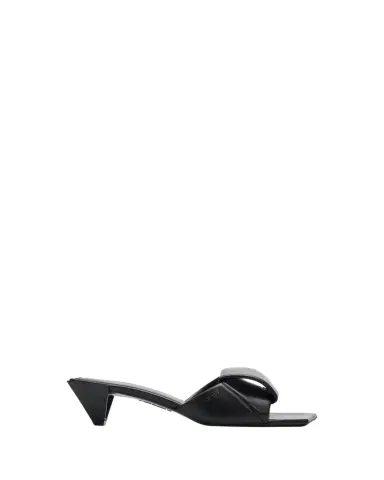 Loewe 45mm Origami Leather Slide Sandals | Thumbnail 1 Loewe 45mm Origami Leather Slide Sandals | Thumbnail 1
