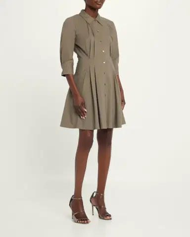 L'Agence Journi Pintucked Shirtdress | Thumbnail 4 L'Agence Journi Pintucked Shirtdress | Thumbnail 4