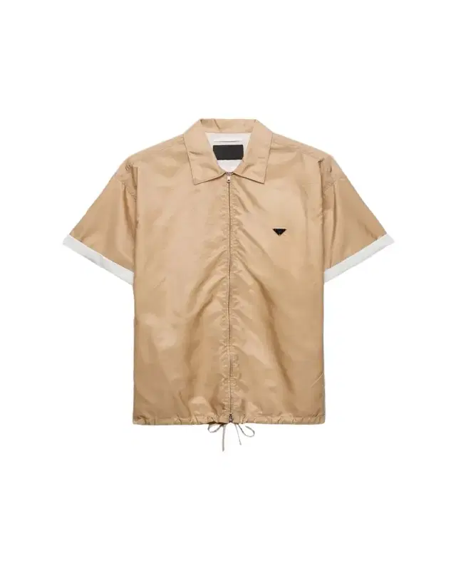Prada Men's Re-Nylon Full-Zip Short-Sleeve Shirt