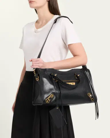 Balenciaga Le City Uptown Medium Leather Top-Handle Bag | Thumbnail 2 Balenciaga Le City Uptown Medium Leather Top-Handle Bag | Thumbnail 2