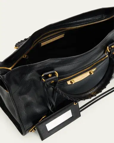Balenciaga Le City Uptown Medium Leather Top-Handle Bag | Thumbnail 4 Balenciaga Le City Uptown Medium Leather Top-Handle Bag | Thumbnail 4