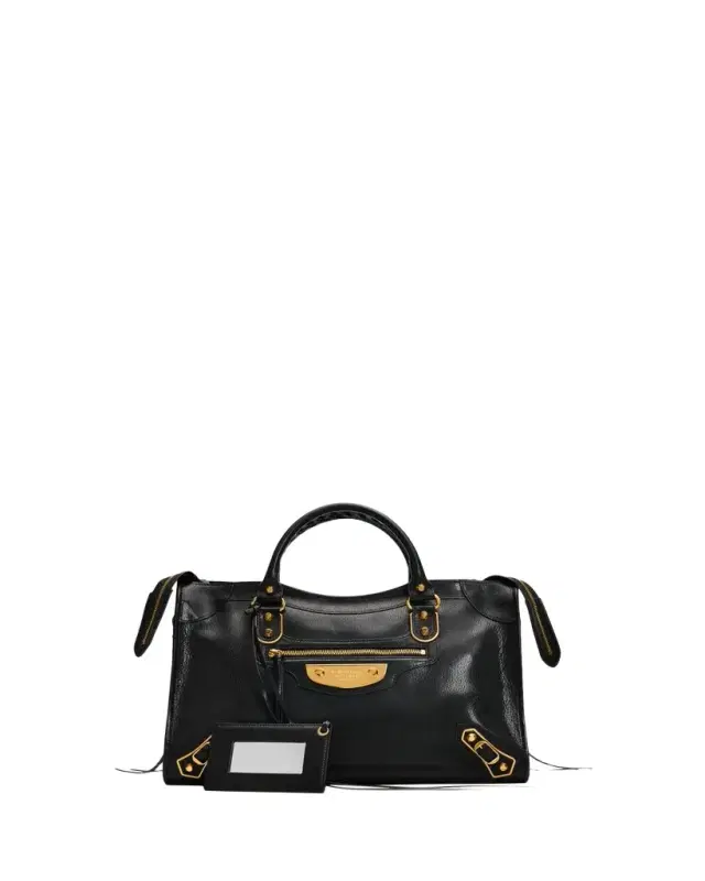 Balenciaga Le City Uptown Medium Leather Top-Handle Bag