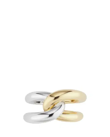 GEMELLA JEWELS 18K Yellow and White Gold Intertwin Ring | Thumbnail 1 GEMELLA JEWELS 18K Yellow and White Gold Intertwin Ring | Thumbnail 1