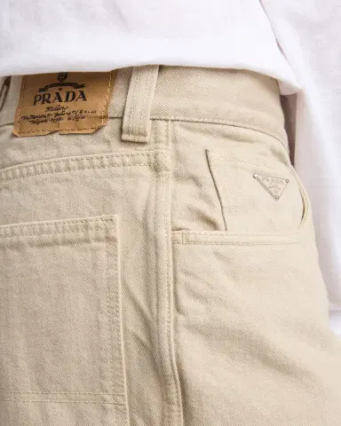 Prada Men's Wide Leg Denim Five-Pocket Pants | Thumbnail 5