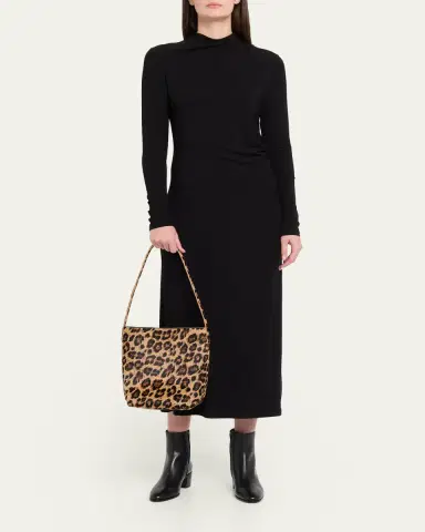 MANSUR GAVRIEL Everyday Cabas Small Leopard-Print Animal Hair Shoulder Bag | Thumbnail 5