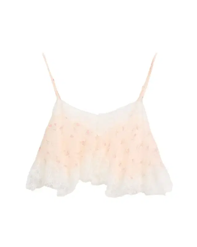 LoveShackFancy Elysia Silk Crop Top