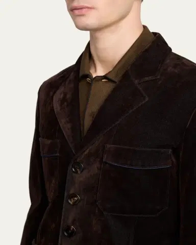 Tom Ford Men's Wool Patch Pocket Single-Breasted Blazer | Thumbnail 5